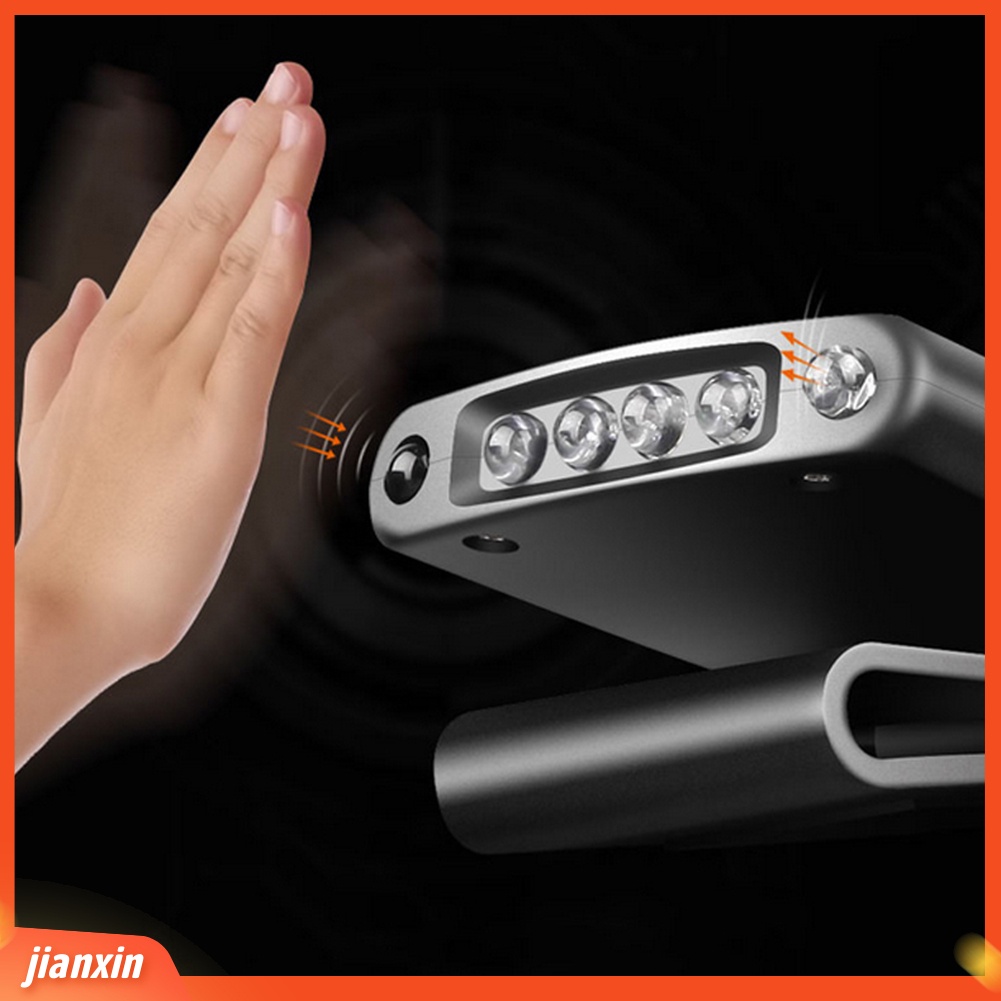 (In Stock) Outdoor Memancing Hiking USB Rechargeable LED Clip-on Cap Hat Light Head Lamp