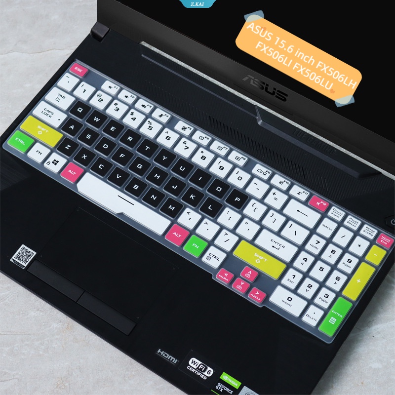 Asus 15.6 Inch FX506LH FX506LI FX506LU TUF Gaming F15 Cover Keyboard Laptop Pelindung Kulit Silikon Lembut Tahan Air Full Coverage Film Keyboard Dust Cover [ZK].