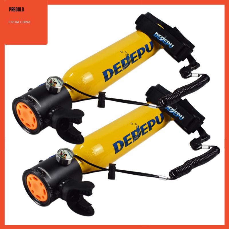 [Predolo] 2x Tangki Scuba Mini Underwater Breath Diving Peralatan Snorkeling Perlengkapan Diving