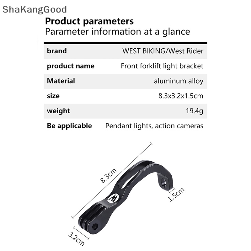 Skid Sepeda Front Light Holder Lamp Senter Socket Kamera Stand Mount Untuk-GOPRO Base Aksesoris Sepeda SKK