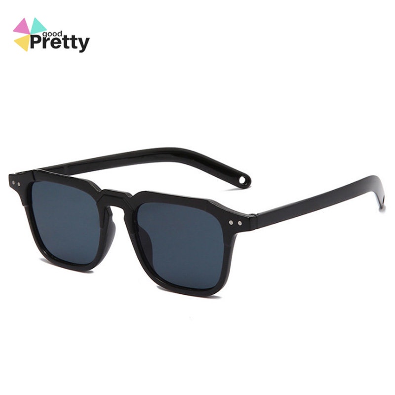 Kacamata Hitam Kacamata gaya terbaru Bingkai Persegi Korean Fashion Sunglasses Wanita Dan Pria