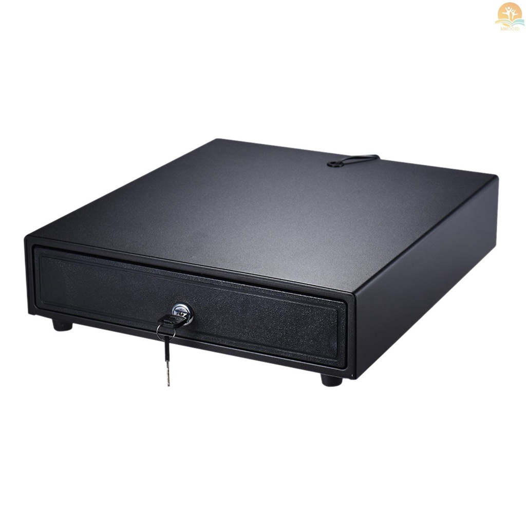 In Stock Heavy Duty Electronic Cash Drawer Box Case Storage 4tagih 5tray Koin Support Push Manual Buka Kunci-lock RJ11 Untuk Printer Epson Star POS Mesin Kasir Uang