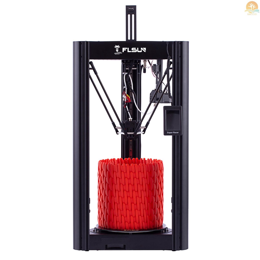In Stock FLSUN SR Delta 3D Printer High Speed Quick Assembly 260mm x 330mm Ukuran Pencetakan Auto Leveling Resume Fungsi Pencetakan Dual Extruder 32-Bit Processor Lattice Glass Hot Bed
