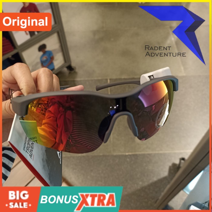 E llGER1989 Kacamata Hitam WASP Sunglasses Abu Tua 91000 8235 Original Cowok