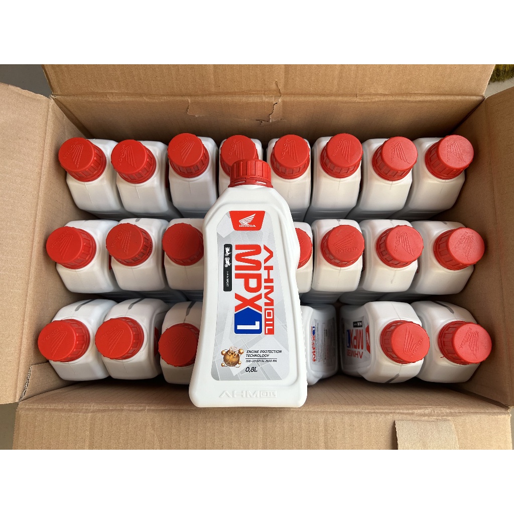 Oli Motor MPX1 800ml 1 Dus isi 24 Botol Oli Honda MPX1 0.8L 1DUS