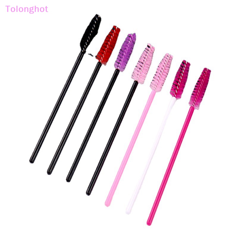 Tolonghot&gt; Eyelash Brush Extension Multi Warna Bulu Mata Mini Make Up Brushes Alis Maskara Tongkat Aplikator Fleksibel Bisa Bengkok Dengan Baik