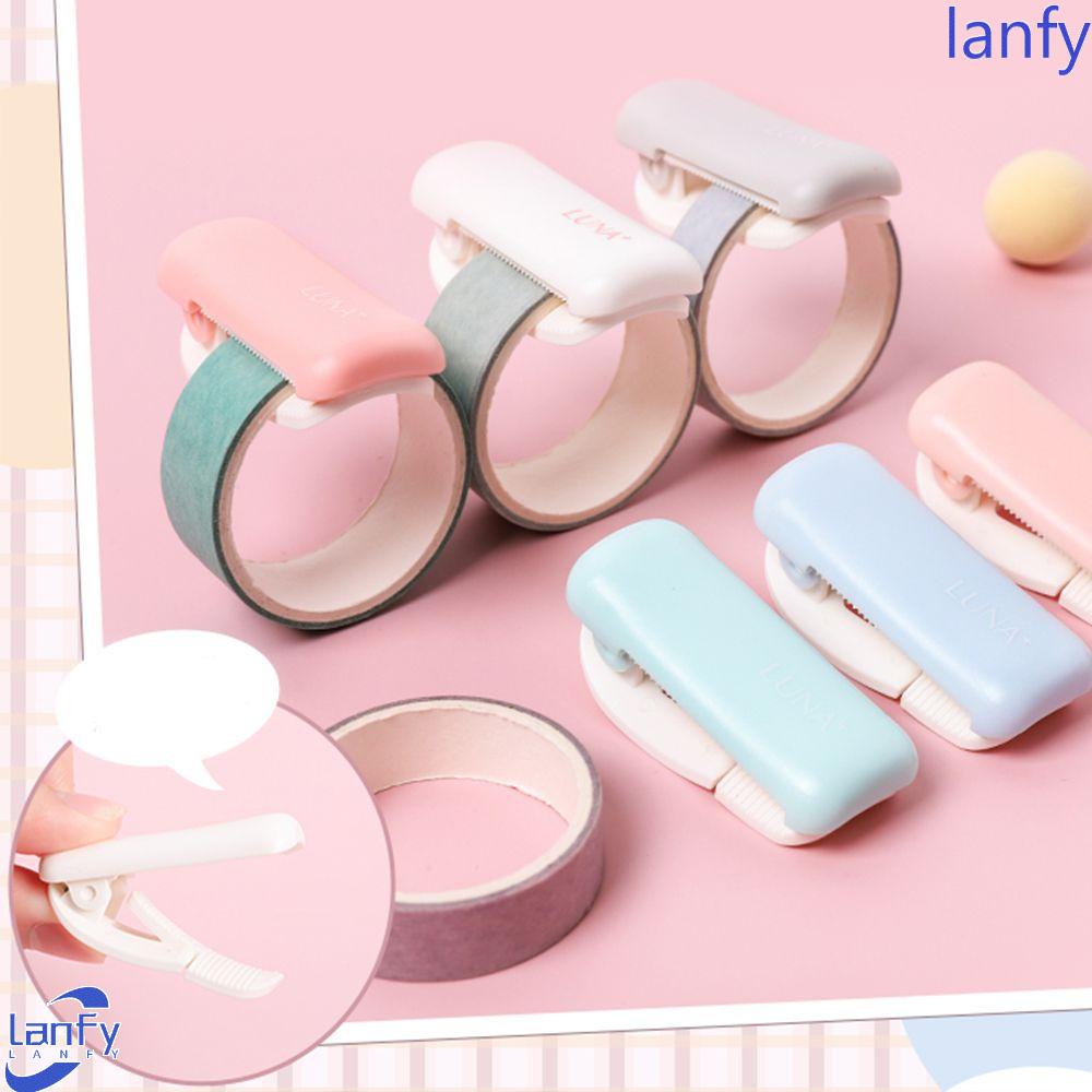 LANFY Masking Tape Cutter Random 1pc Candy Color Seni Stiker Selotip Plastik Organzier