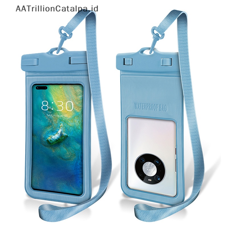 IPHONE Aatrillioncatalpa IP68 Waterproof Phone Pouch/Case, Casing Hp Anti Air Untuk Iphone14 13 12 11 Pro Max XS Plus ID Hp Samsung Galaxy