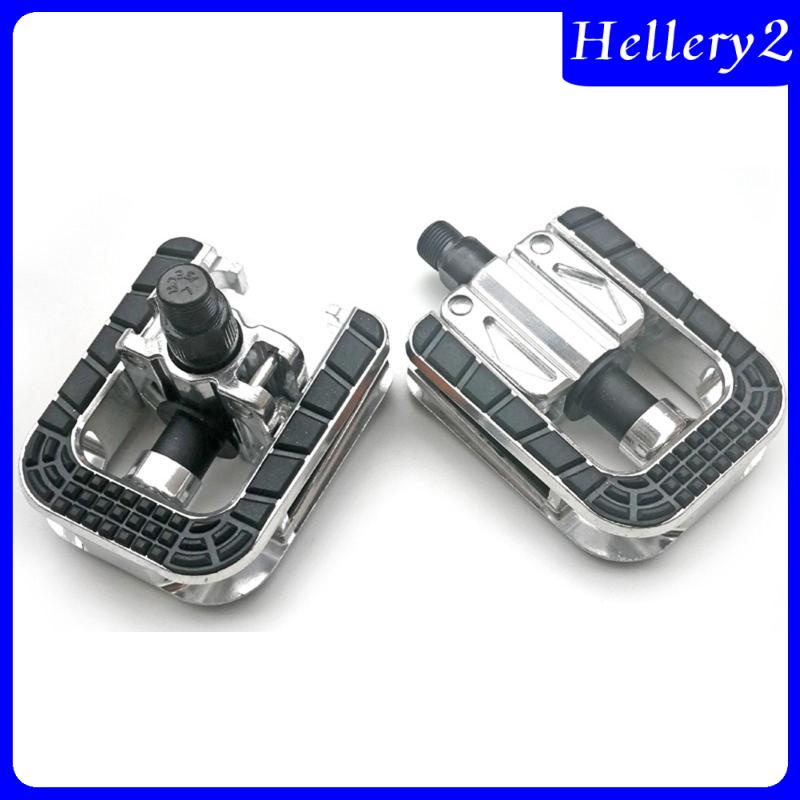 [Hellery2] 2x Pedal Sepeda Gunung, Pedal Platform Sealed Bearing Pedal, Pengganti Bersepeda Luar Ruangan, Pedal Datar Portabel Aksesoris Bersepeda