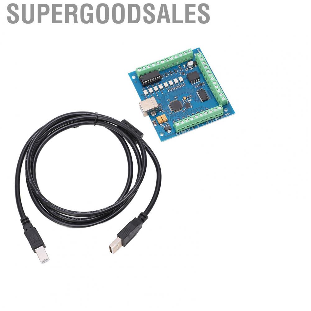 Supergoodsales CNC Controller  4 Axes Durable Motion Control Board USB Interface Configurable Output for Equipment