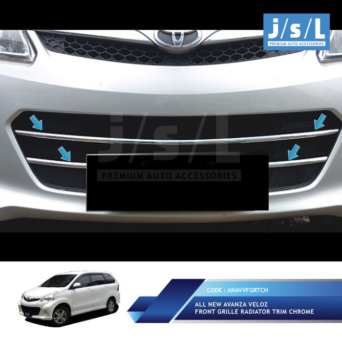 All New Avanza Veloz Front Grille Radiator Trim Chrome/Aksesoris Veloz