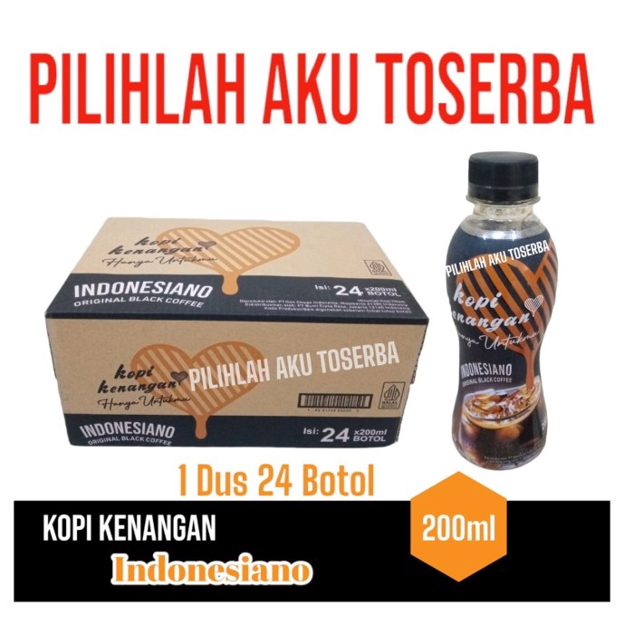 

KOPI KENANGAN INDONESIANO BLACK COFFEE 200 ml - ( 1 DUS isi 24 )