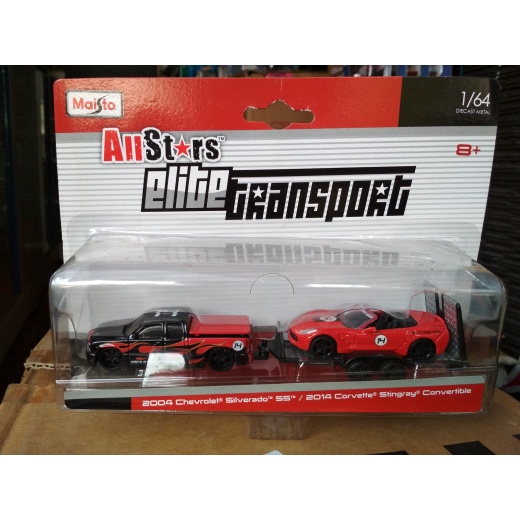 TERBARU Maisto Elite Transport 2004 Chevrolet Silverado &  Corvette Stingray