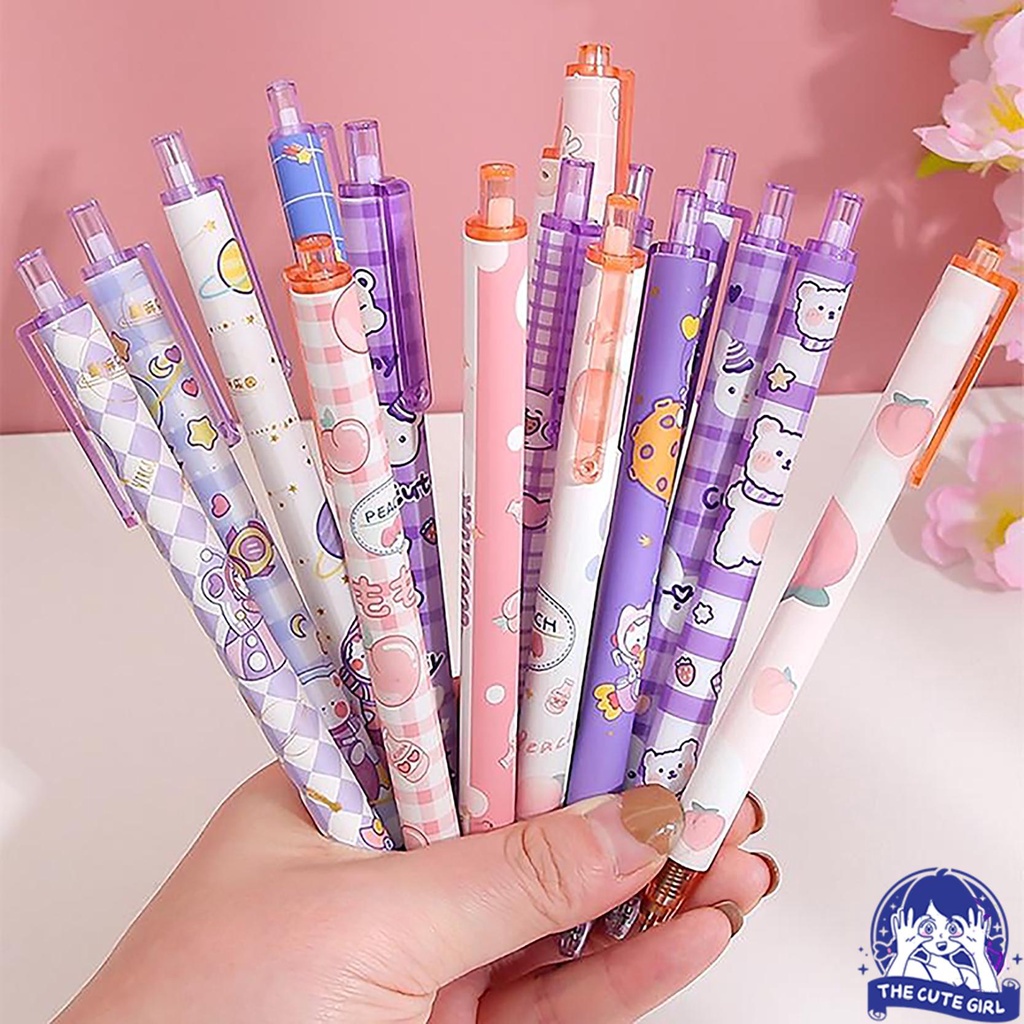 

Pulpen 0.5mm hitam Mekanik Karakter Lucu Ins Pastel - Stazionario