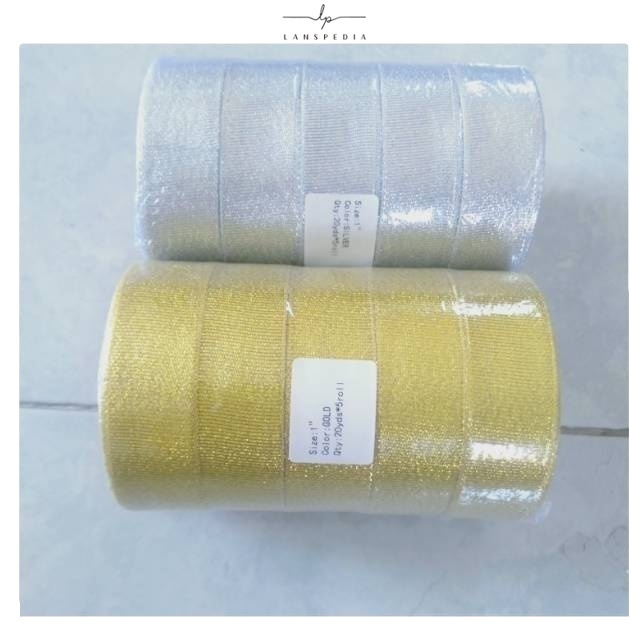 

Pita emas dan perak 1" (2.5 cm)