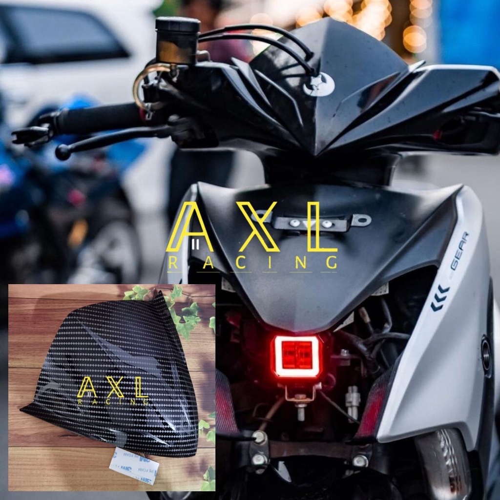 VISOR YAMAHA GEAR 125 CARBON WINDSHIELD CARBON YAMAHA GEAR 125