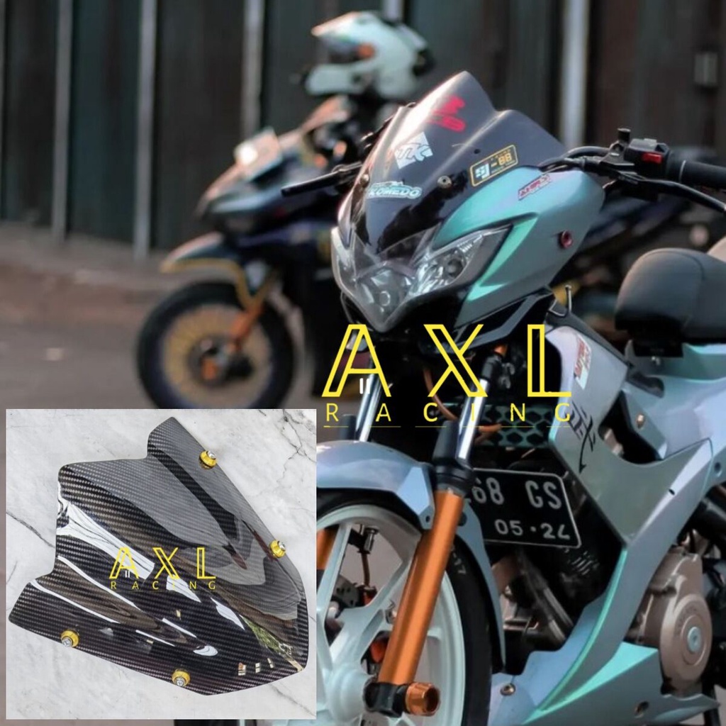 VISOR SATRIA FU BARONG 150 CARBON