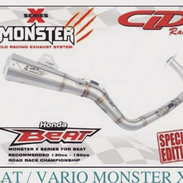 Knalpot CLD Monster x series beat all motor