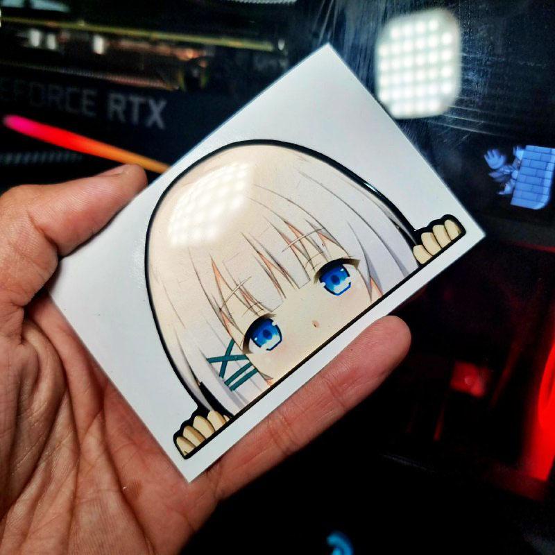 TERBARU Stiker Kaca Mobil Ngintip Timbul Siesta Anime Tantei Wa Mou Shindeiru