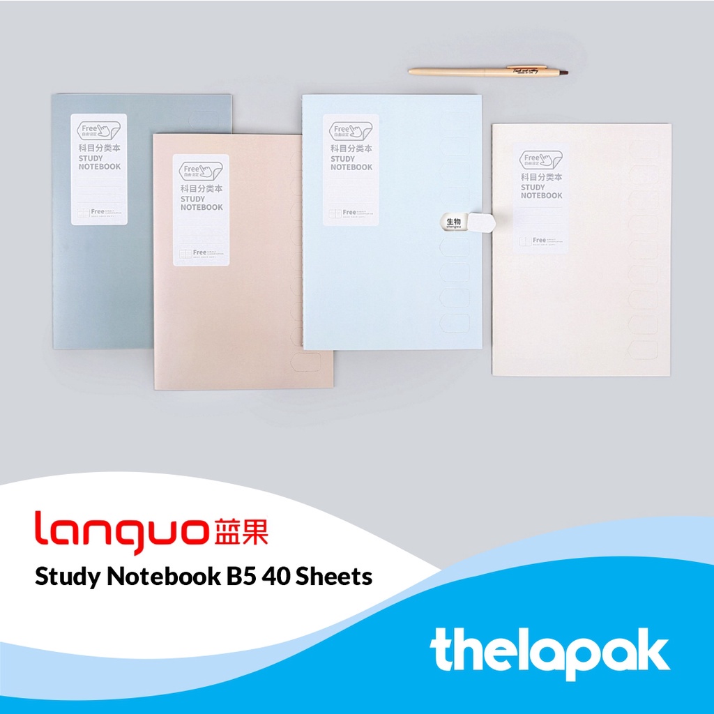 

Buku Tulis B5 Languo 40 Sheets Study Notebook with Stickers