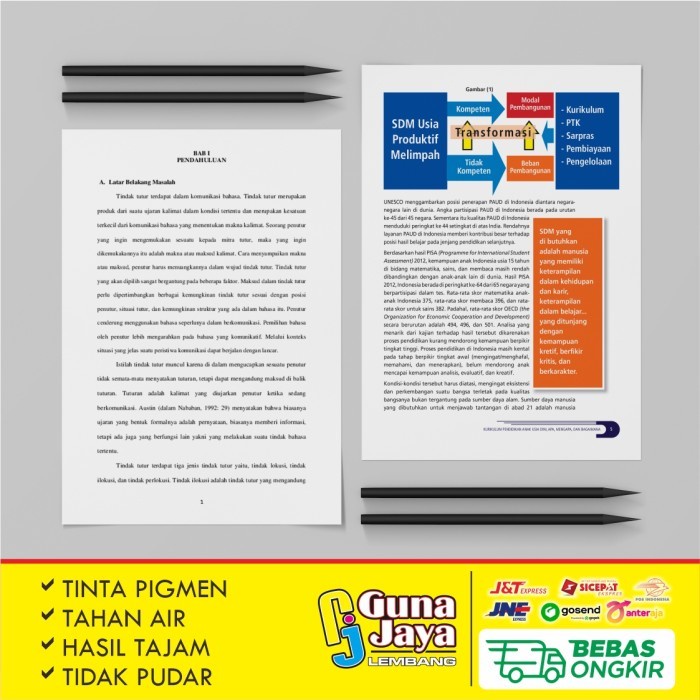 

Cetak Isi Booklet A4 Kertas HVS Tugas Text/Gambar