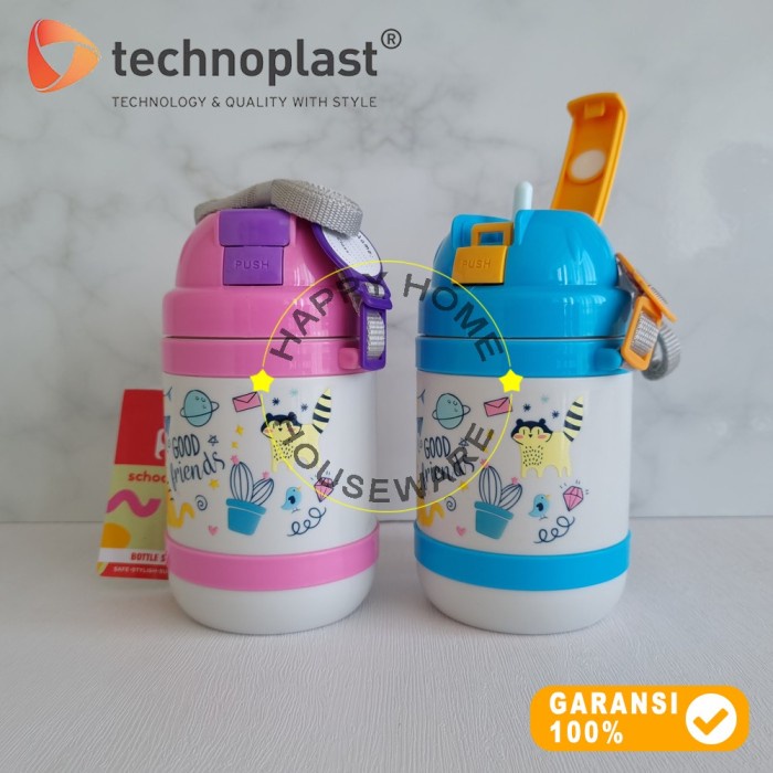 CAT IS IN THE AIR Bottle 600ml | Botol Air Pencet | Botol Air Sedotan
