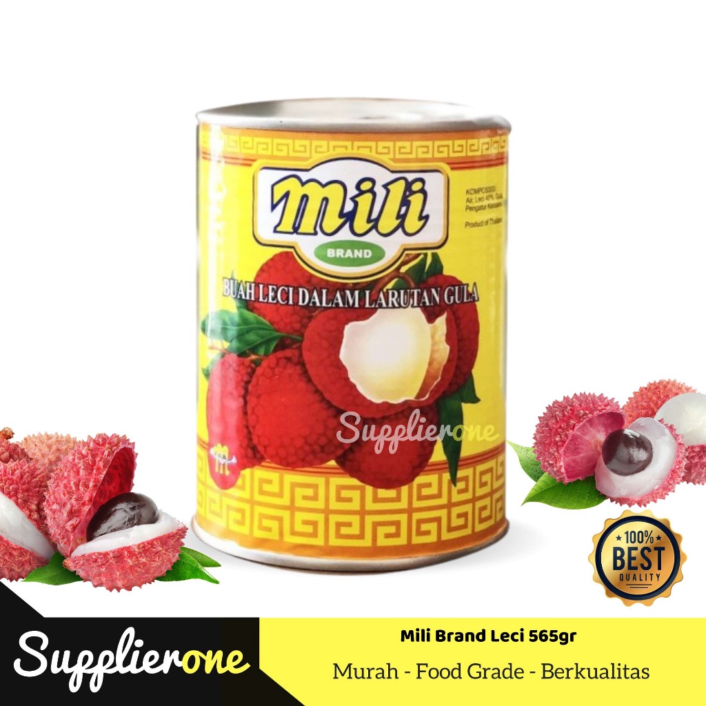 

Mili brand Lychee / Buah Kaleng / Buah Kaleng Leci / Mili Brand 565 Gram