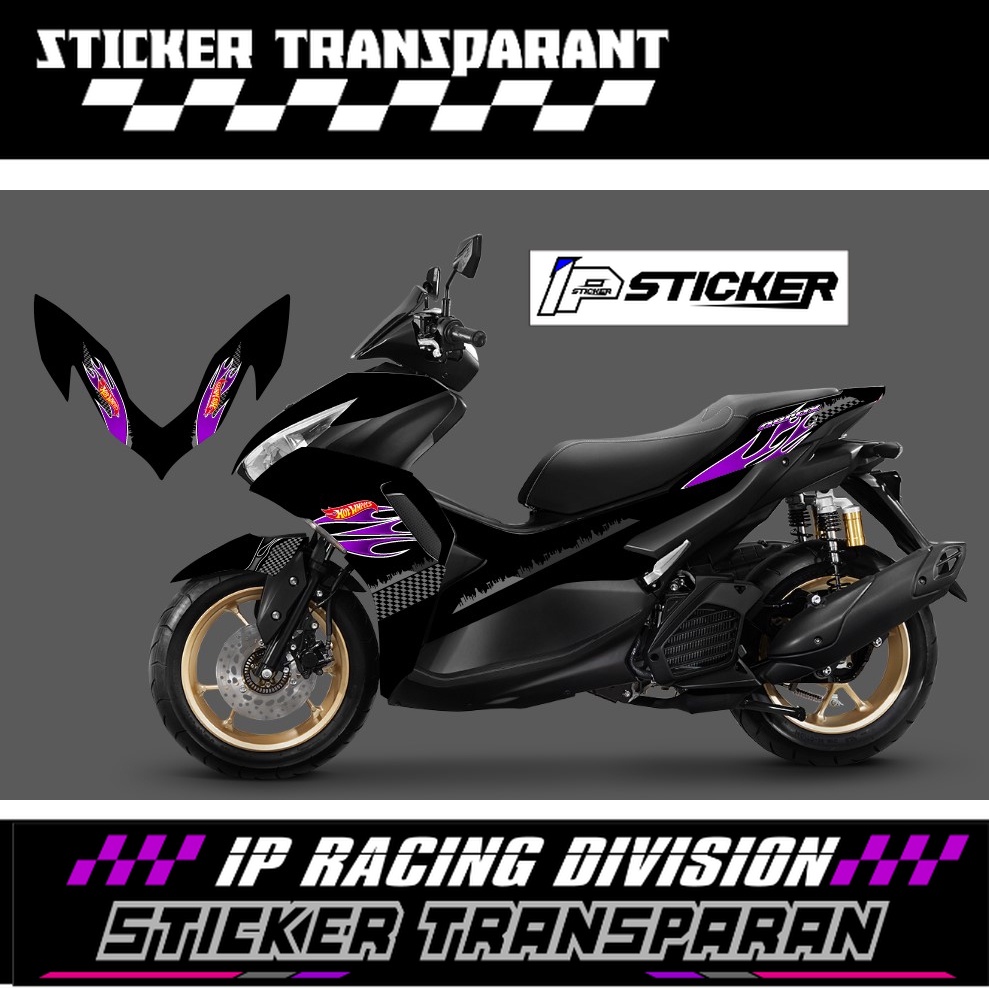 STICKER STRIPING TRANSPARAN AEROX  NEW CONNECTED 2022 HOTWHEELS NEW