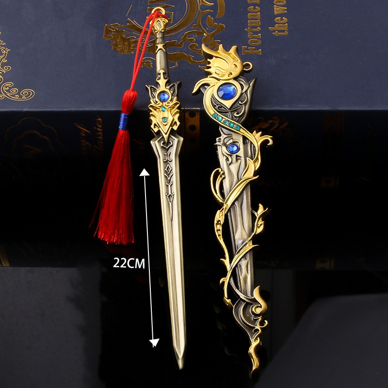 Gantungan Kunci Pedang Anime Super Hero - Asli Import - Koleksi Pajangan Hiasan - Gantungan Kunci Ta