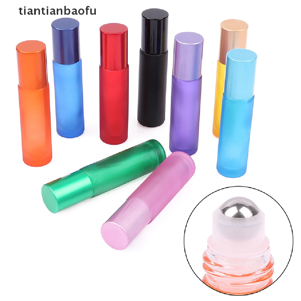 [tiantianbaofu] 1pc Botol Roller Kaca Tebal 10ml Roll on Bottle Botol Butik