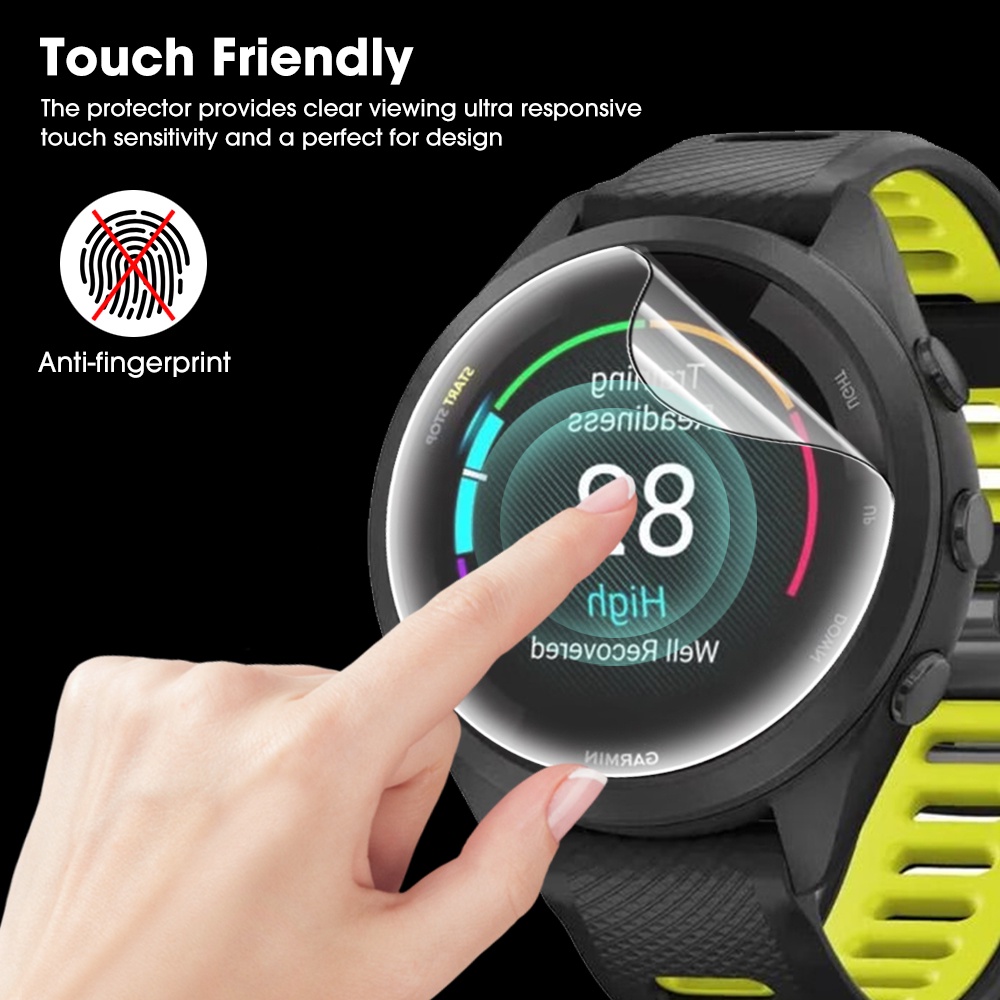 [Harga Grosir] 1PC Hydrogel Film Untuk Garmin Forerunner 965 265 265s 12D Soft TPU Gel Watch Film Full Coverage Pelindung Layar Anti Gores Anti-Fingerprint Film