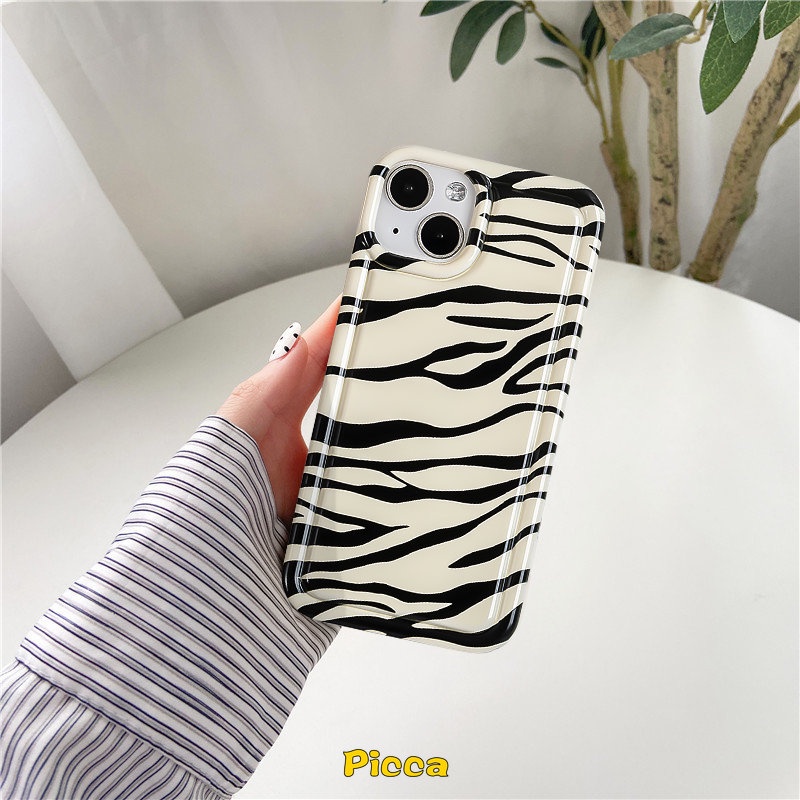 Fashion Stripes Case Untuk Redmi 10C 12C 9 10 A1 9T 9C NFC 10A 9A Note10 Note10s Redmi Note8 11 10 11s 10s 9 Note11 9 POCO F4 Zebra Art Pattern Soft TPU Airbag Shockproof Cover