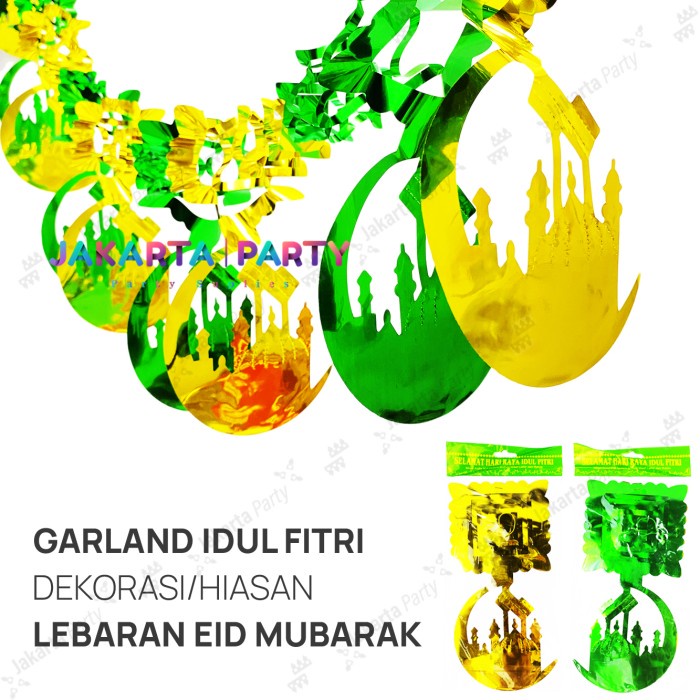 Hiasan idul fitri garland idul fitri hiasan lebaran decorasi idul fitri hiasan ramadhan ornamen idul fitri ornamen lebaran