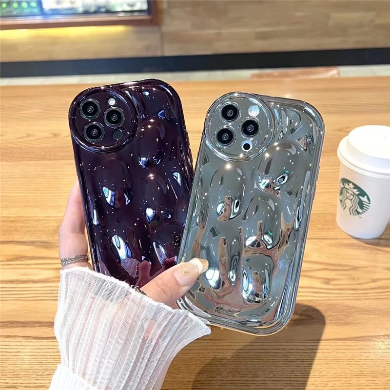 IPHONE Casing Ponsel Meteorit Urat Elektroplated Untuk iphone11 12 13 14promax iphone11 12 13 14pro Rasa Canggih shockproof soft shell cover