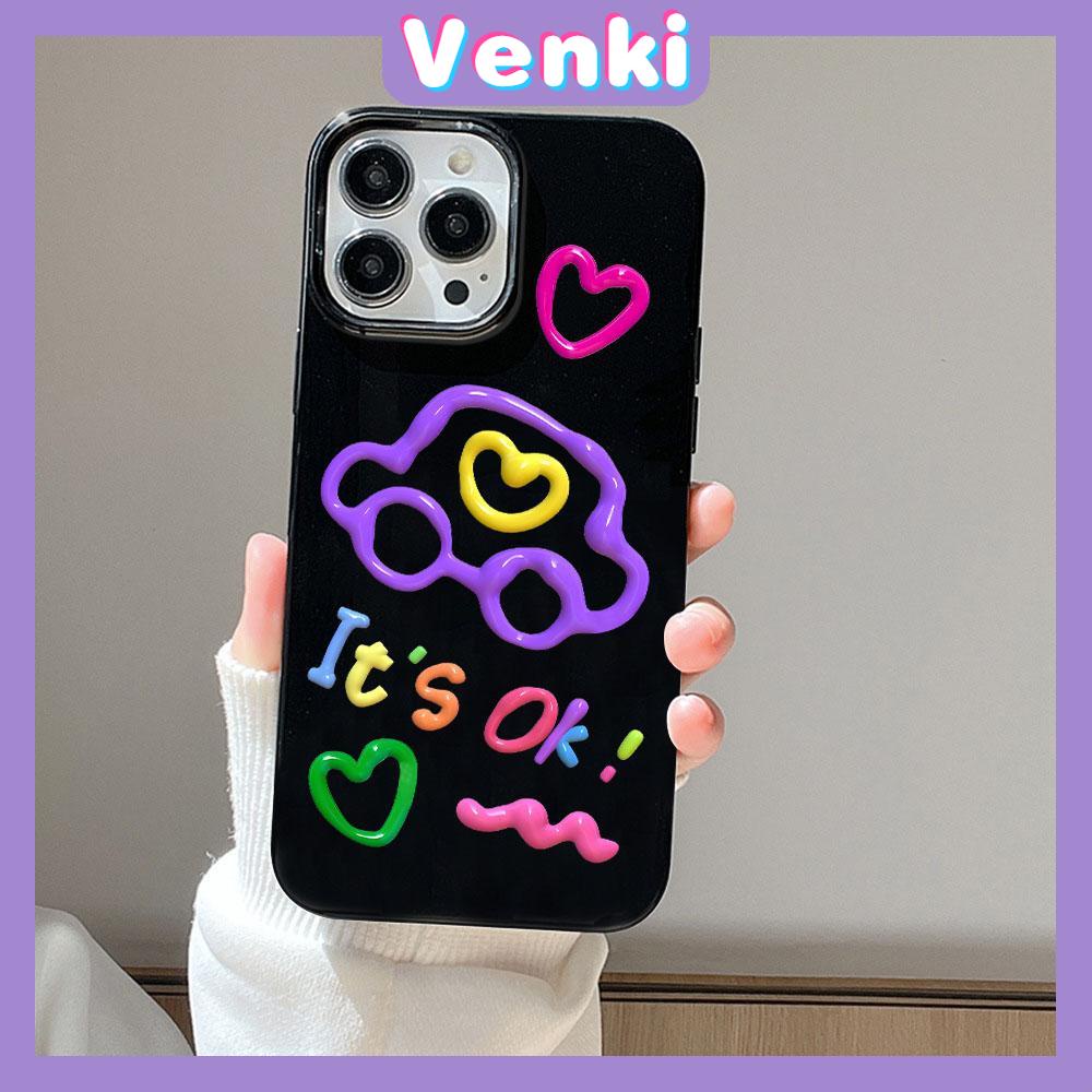iPhone Case Soft TPU Glossy Black Candy Case Cute Color Graffiti Car Camera Protection Shockproof For iPhone 14 13 12 11 Pro Max 7 8 Plus X XR