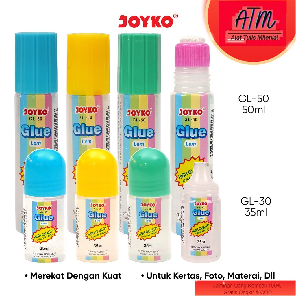 

Liquid Glue Lem Kertas Cair Joyko GL-30 ~ 50