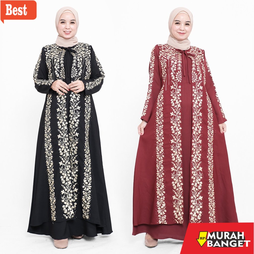 Gaya ala timur tengah di hari raya- Comera Fashion Baju Gamis Abaya Turkey Hitam Model Terbaru Abaya