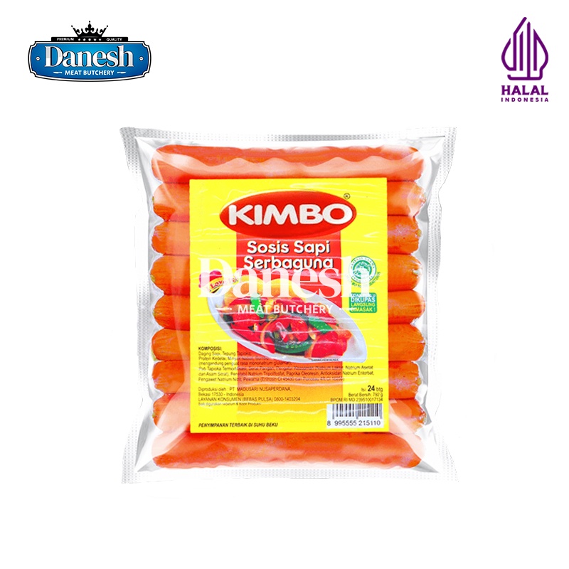 

Kimbo Sosis Sapi Serbaguna isi 24 Frozen Food Makanan Beku