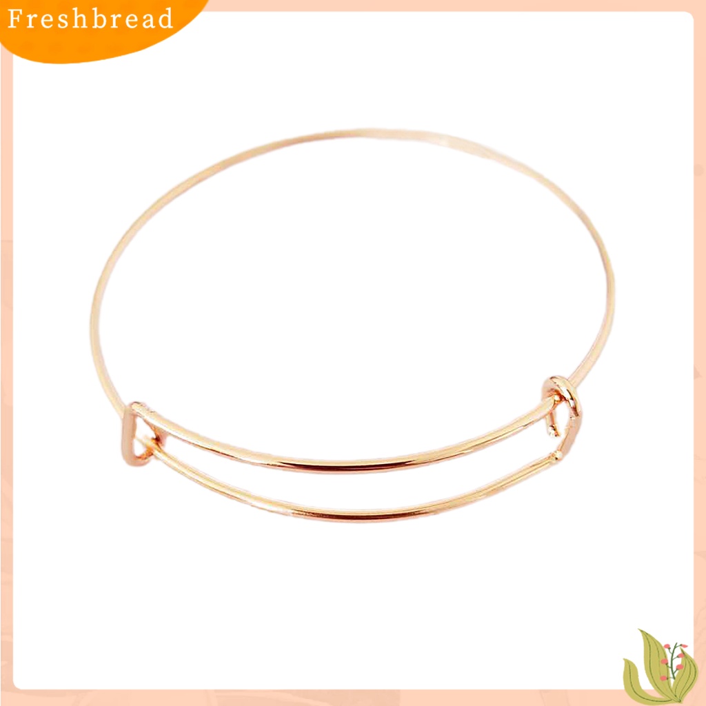 &lt; Freshbread &gt; Wanita Sederhana Dapat Disesuaikan All-match Slidable Bangle Gelang Perhiasan Aksesori