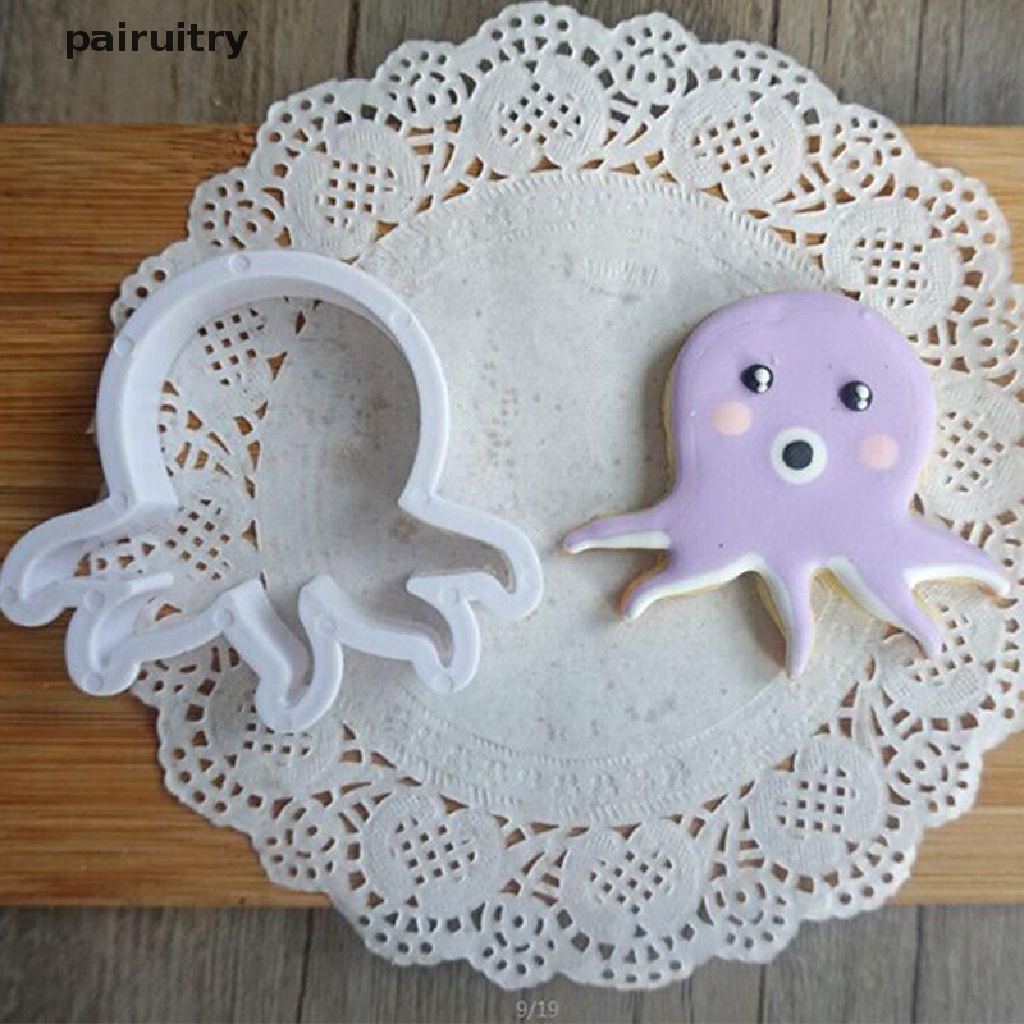 Prt 8pcs Pemotong Hewan Ikan Laut Sugarcraft Cake Decorag Cookies Cetakan Kue Kering PRT