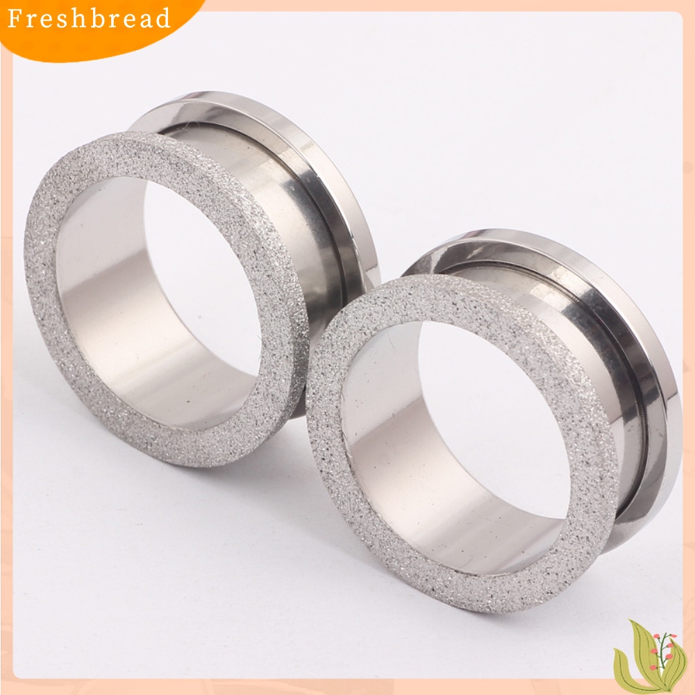 &lt; Freshbread &gt; 4mm-20mm Fashion Matte Glitter Unisex Ear Tunnels Plugs Piercing Perhiasan Dekorasi