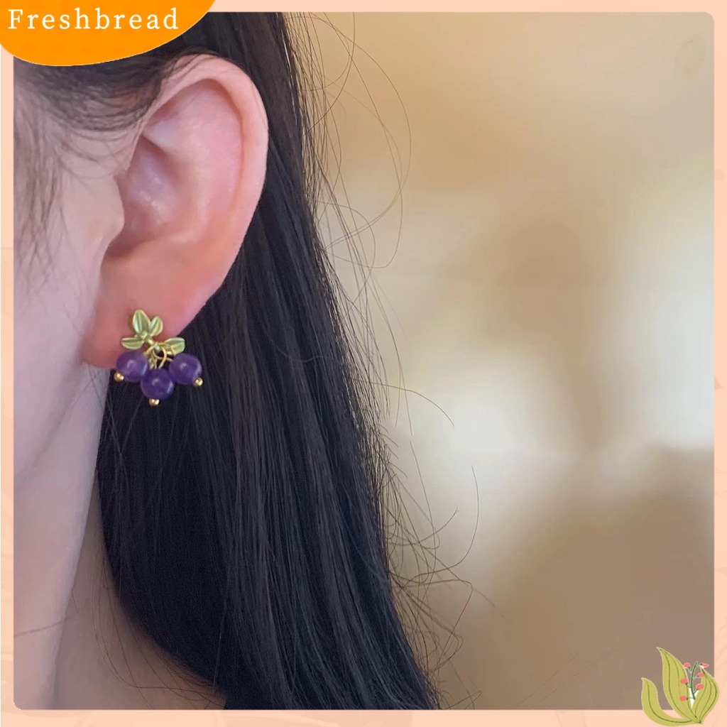 &lt; Freshbread &gt; 1pasang Drop Earrings Tulip Bow Jewelry Mutiara Imitasi Anting Bunga Untuk Perjamuan