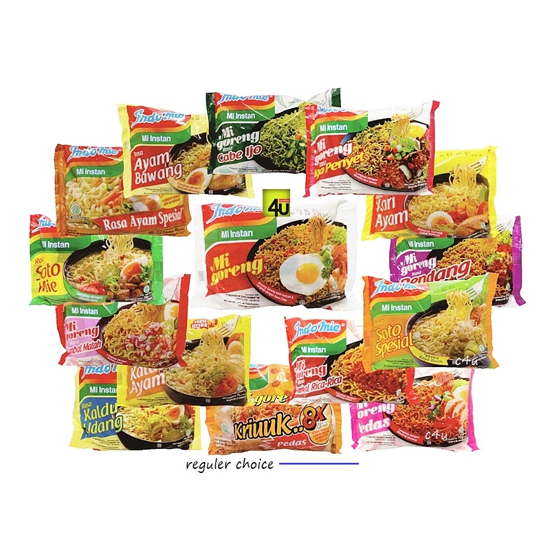 

Indomie - Mie Instan Indonesia - 1 bks REGULER