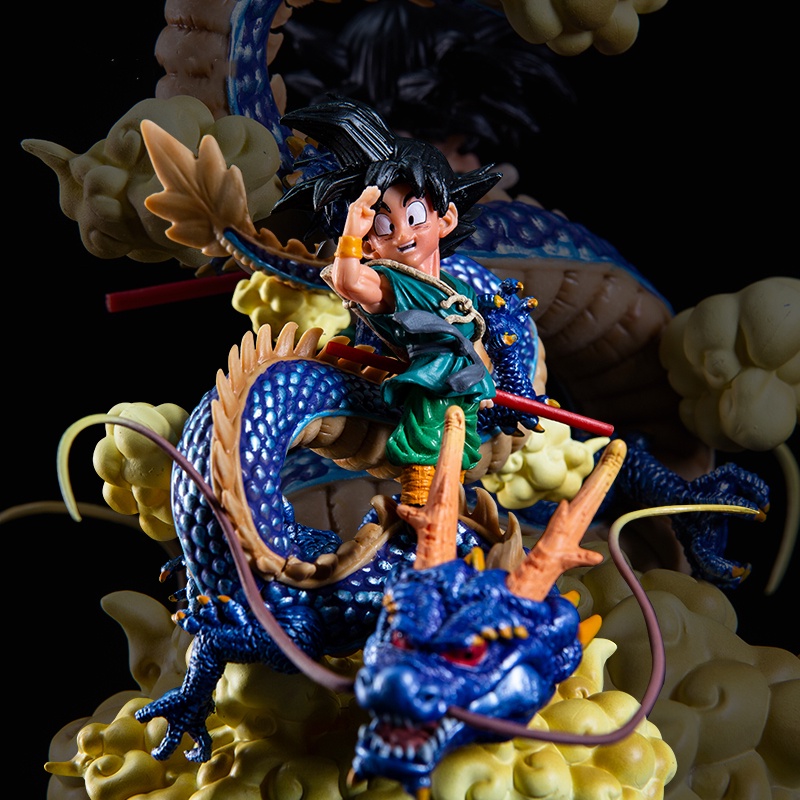 Anime Dragon Ball Figure GK Shenron Bye Goku Childhood PVC Action Figure Model Ornamen Mainan Untuk Mainan Anak