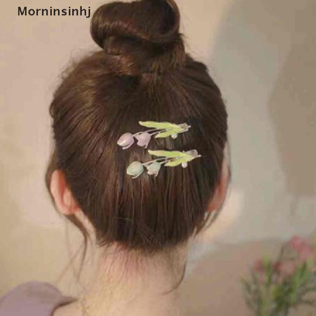 Mornin Fashion Jepit Rambut Bentuk Bunga Tulip Tetes Minyak Poni Hair Clip Untuk Wanitahadiah id