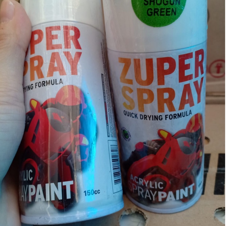 Zuper Spray Paint Pilok Pilox Warna Shogun Green / Hijau Metalik Shogun (P 176) 150cc/150ml