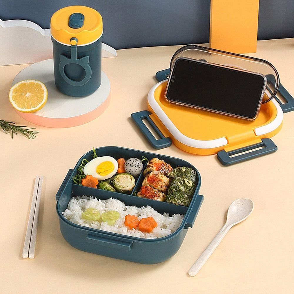 R-FLOWER Bento Box Food Grade PP Gaya Jepang Microwave-heated Fresh-keeping Bowl