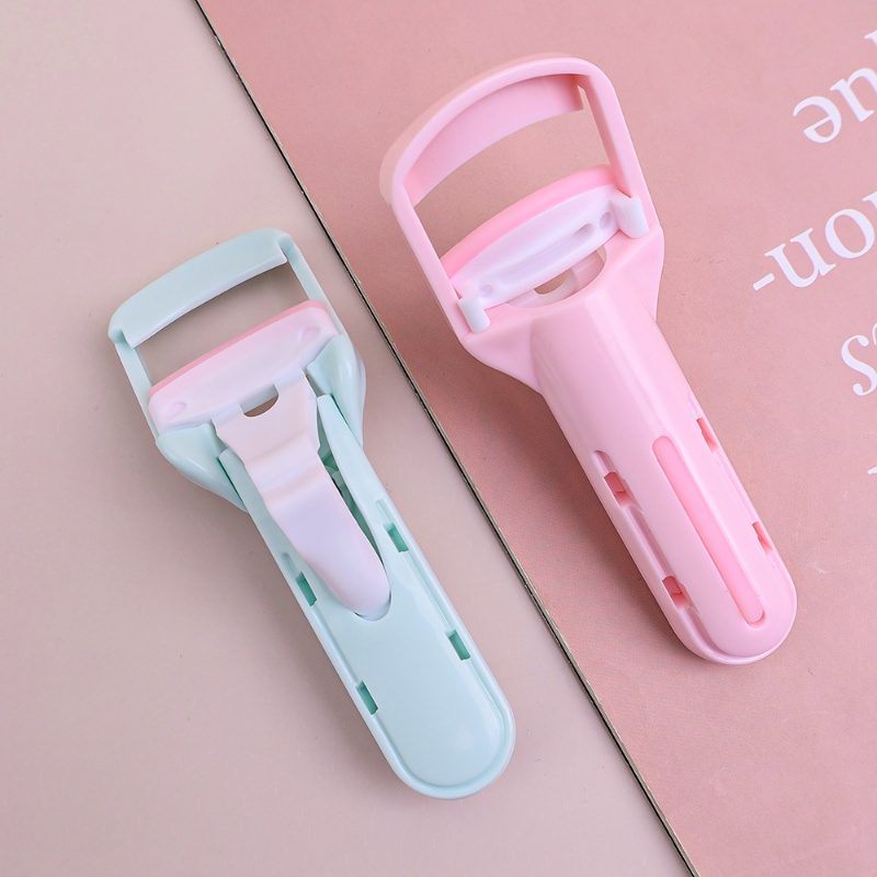 Portable Mini Press Penjepit Bulu Mata Malian Tahan Lama Eye Lash Curler Eyelashes Curling Extension Clip Alat Makeup Kecantikan Mata Profesional