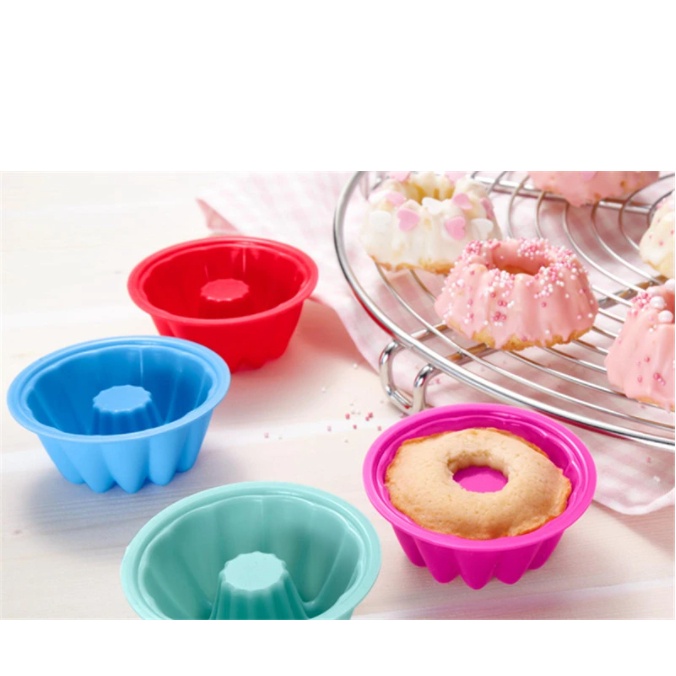 Cetakan Silikon Muffin Cupcake Puding Bento Hat Shape Cake Mould BPA Free