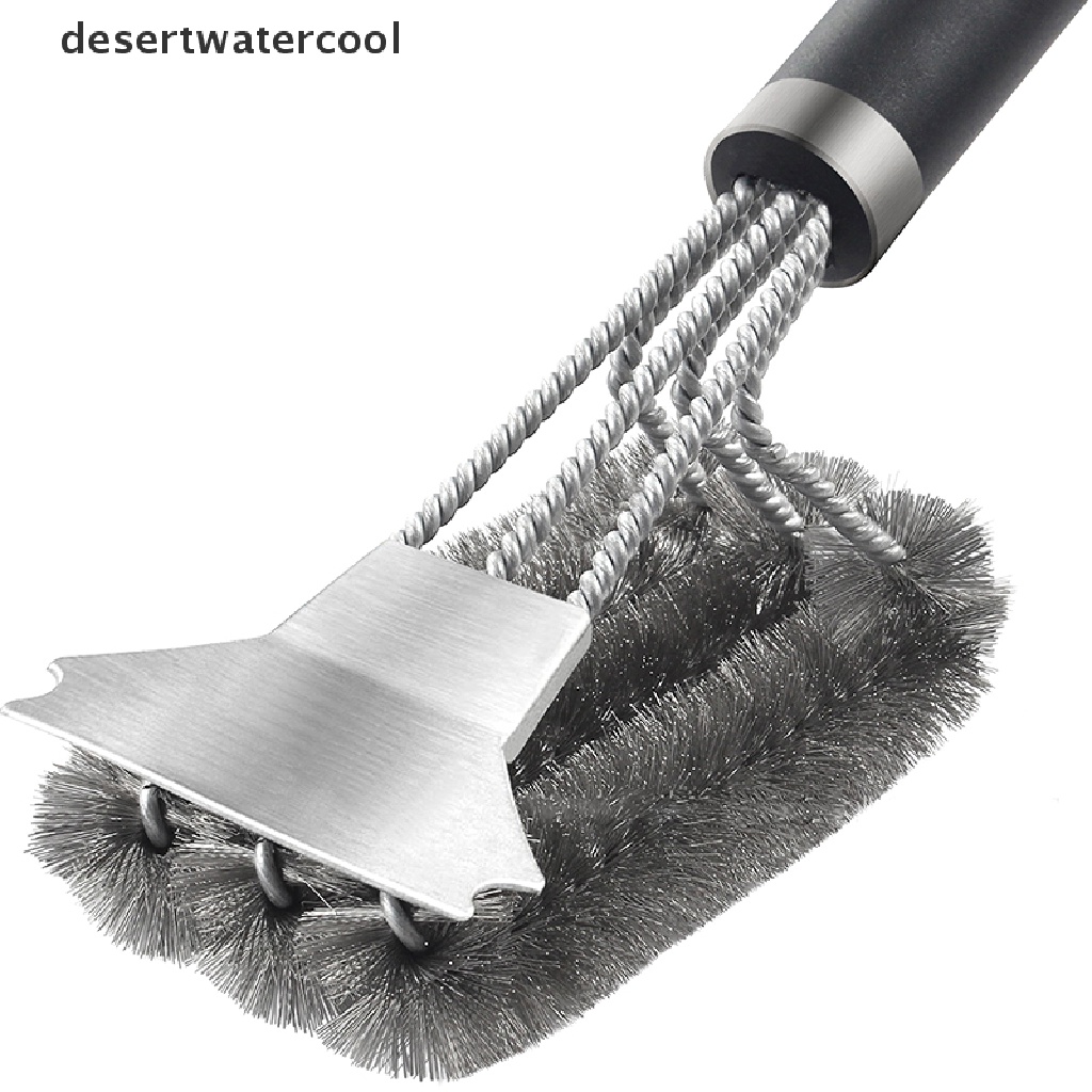 Deid BBQ Grill Brush Scrubber Barbekyu Alat Pembersih Kawat Stainless Steel  Martijn